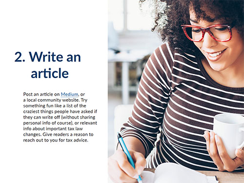 Tip2 Tip 2 to grow your tax office