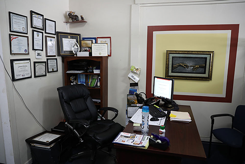 Desk area