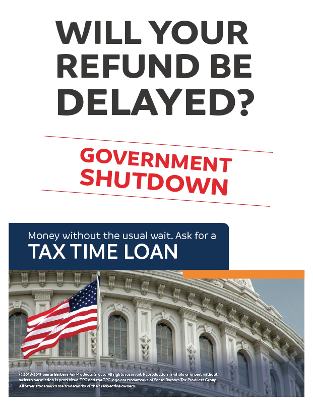 standard government shutdown flyer