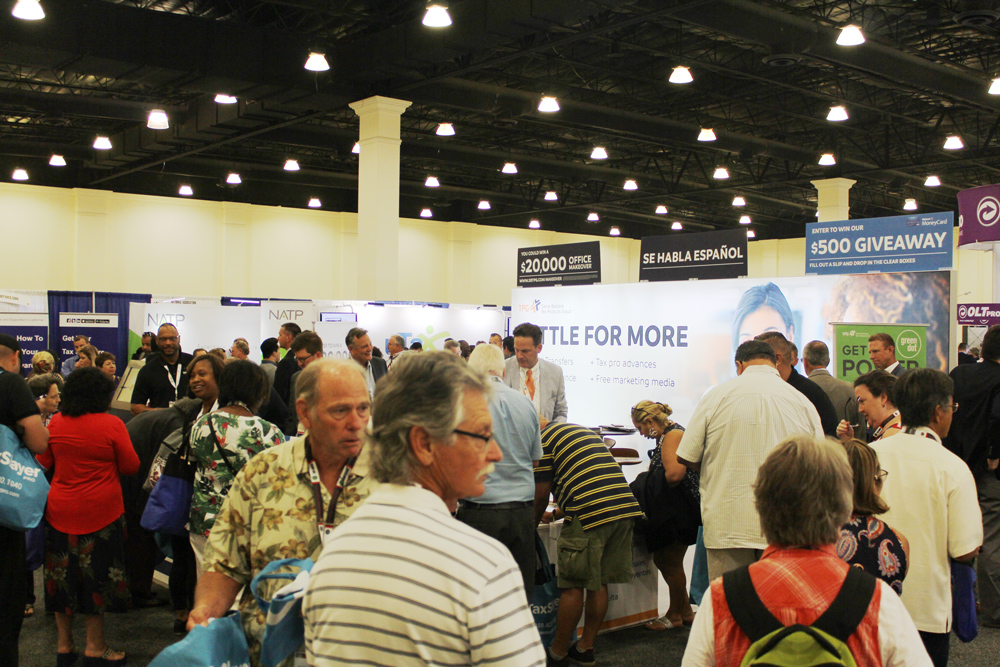 Busy TPG booth at IRS Tax Forum