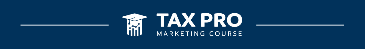 Tax Pro Marketing Course Header