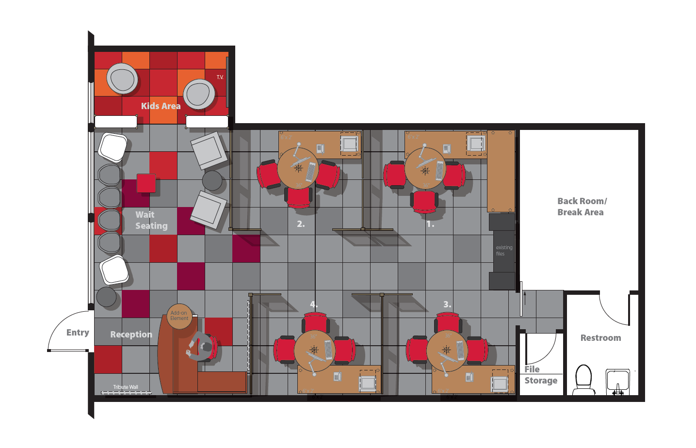 Office Makeover Floorplan