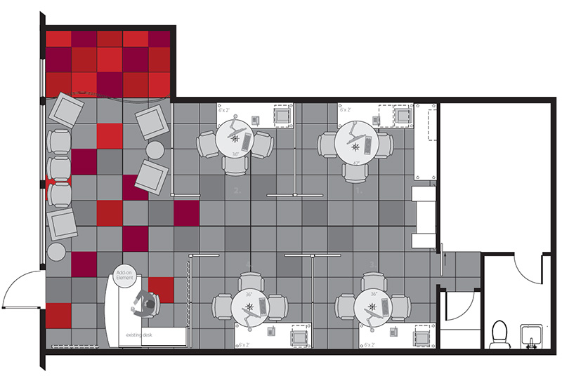 Office overhead layout