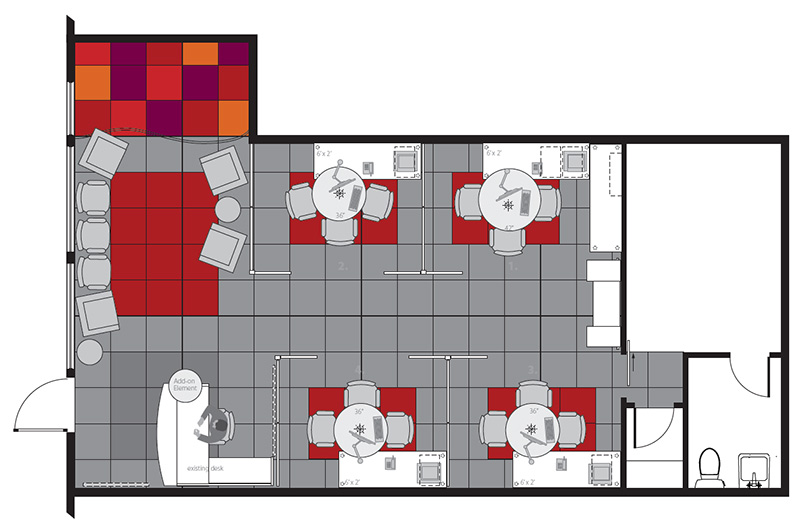 Office overhead layout