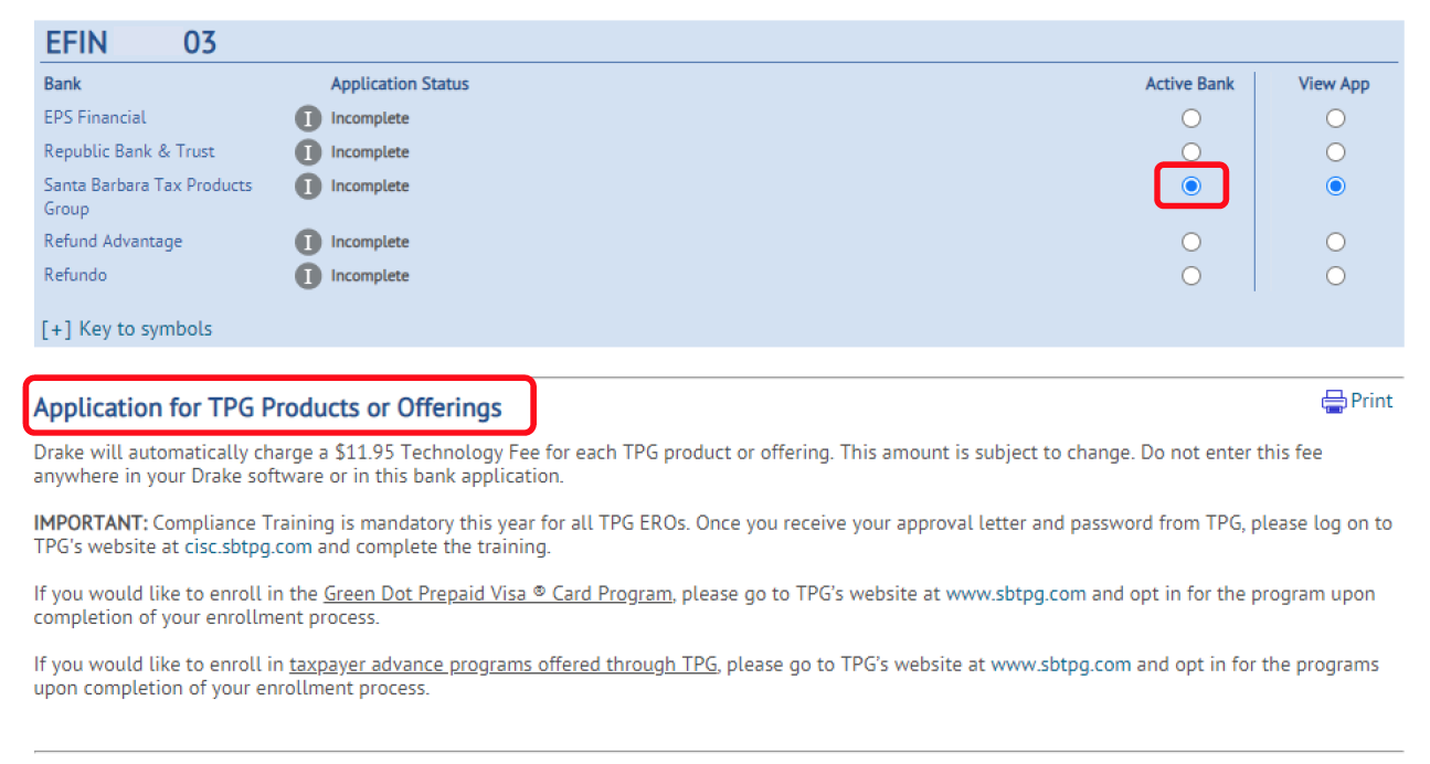 Application for TPG TPG Application