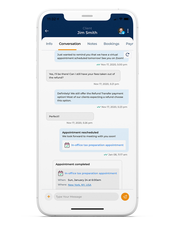 chat-mock Manage conversations