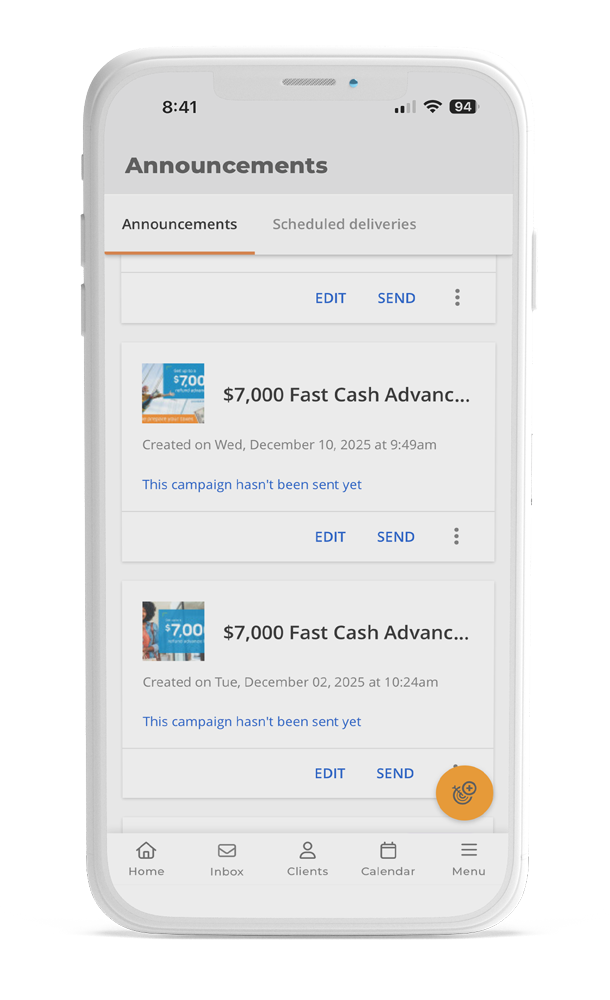 email campaigns for tax pros