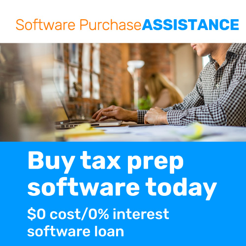 Tax preparation software purchase assistance