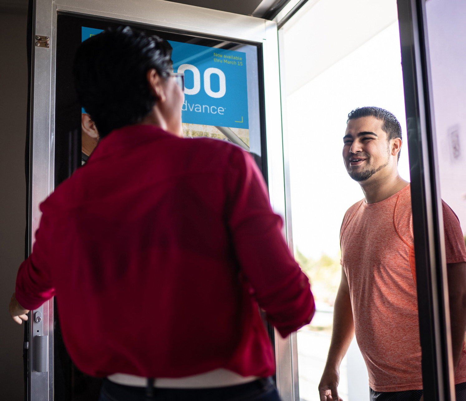 Greeting client