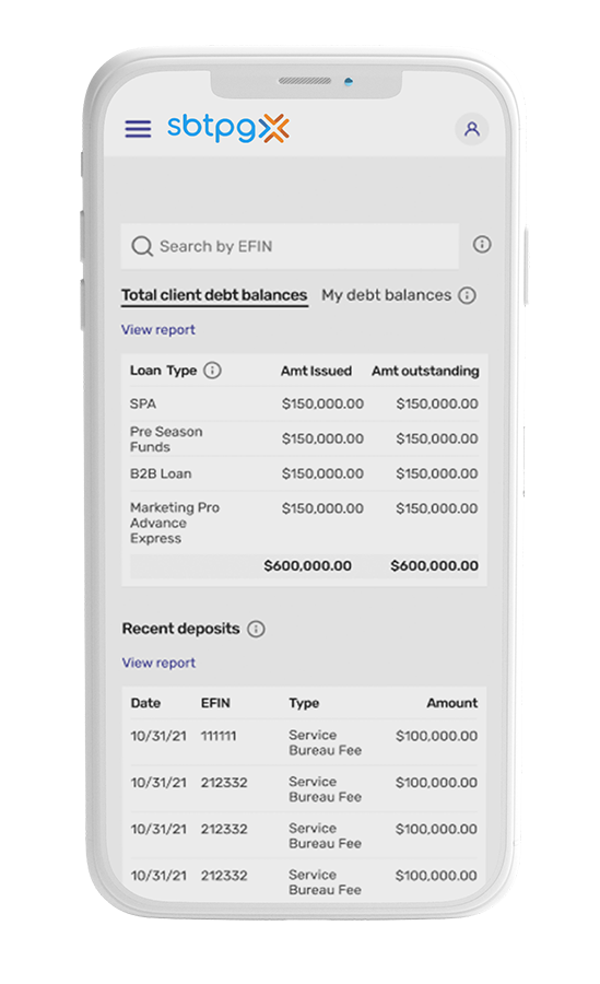 Service Bureau Dashboard